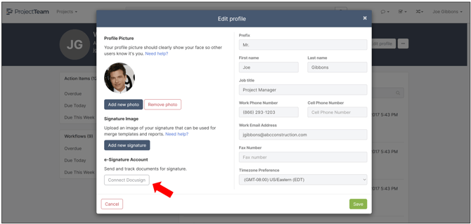 Docusign integration